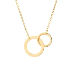 Naszyjnik srebrny - koła