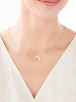 Naszyjnik srebrny - koła