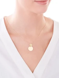 Naszyjnik srebrny - koła