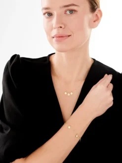 Naszyjnik srebrny - koła, kulki