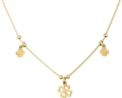 Naszyjnik srebrny - koniczyny