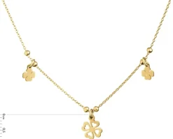 Naszyjnik srebrny - koniczyny