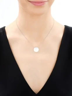 Naszyjnik srebrny - koło