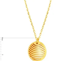 Naszyjnik srebrny - koło