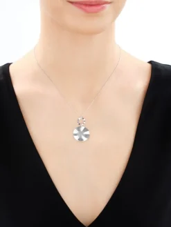 Naszyjnik srebrny - koło