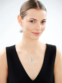 Naszyjnik srebrny - koło