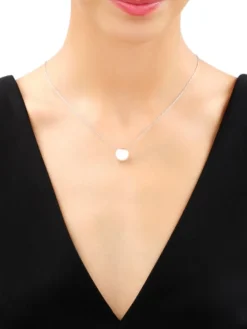 Naszyjnik srebrny - koło