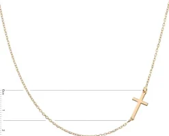 Naszyjnik srebrny - krzyż