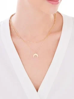 Naszyjnik srebrny - Księżyc