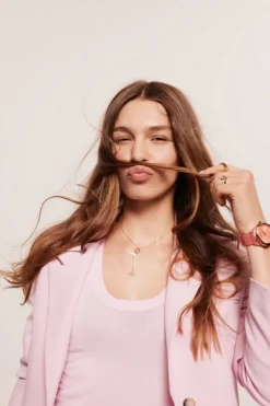 Naszyjnik srebrny - Księżyce, koło