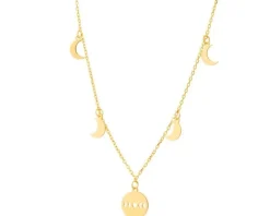 Naszyjnik srebrny - Księżyce