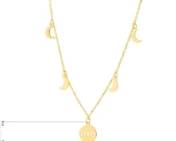 Naszyjnik srebrny - Księżyce