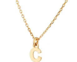 Naszyjnik srebrny - litera C