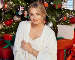 Naszyjnik srebrny - litera M, nieskończoność, serce