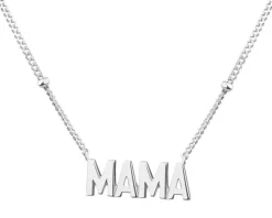 Naszyjnik srebrny - mama