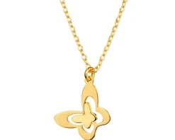 Naszyjnik srebrny - motyl