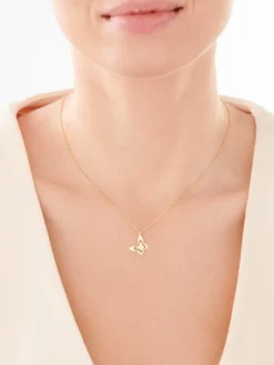 Naszyjnik srebrny - motyl