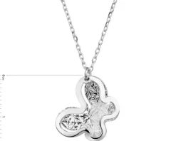 Naszyjnik srebrny - motyl