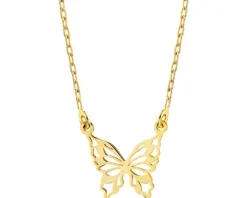 Naszyjnik srebrny - motyl