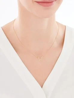 Naszyjnik srebrny - motyl