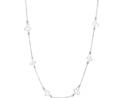 Naszyjnik srebrny - motyle