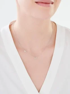 Naszyjnik srebrny - motyle