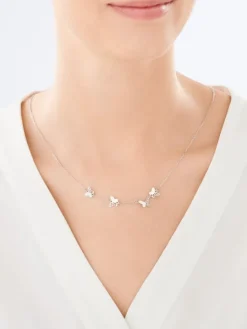 Naszyjnik srebrny - motyle