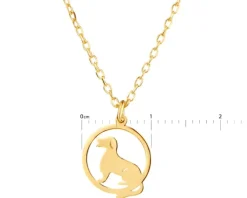 Naszyjnik srebrny - pies