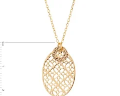 Naszyjnik srebrny - rozeta