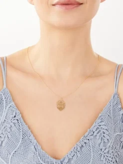 Naszyjnik srebrny - rozeta