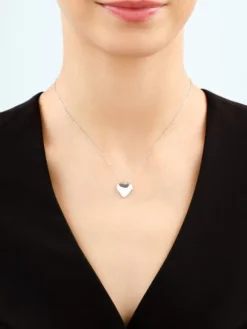 Naszyjnik srebrny - serce