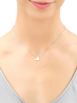 Naszyjnik srebrny - serce