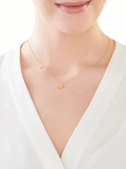 Naszyjnik srebrny - serce, mama