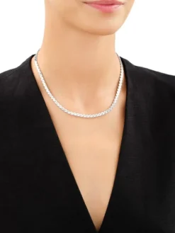 Naszyjnik srebrny - taśma