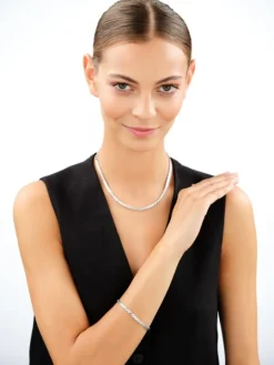 Naszyjnik srebrny - taśma