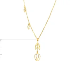 Naszyjnik srebrny - tulipany