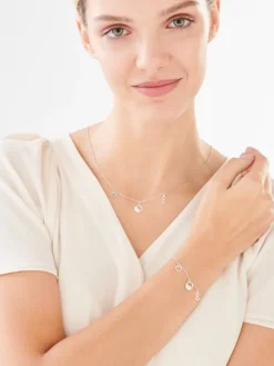 Naszyjnik srebrny - yin yang, serce, nieskończoność