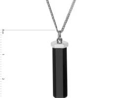 Naszyjnik srebrny z agatem