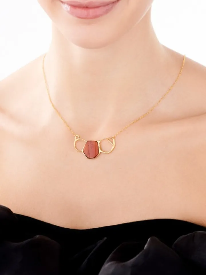 Naszyjnik srebrny z bursztynem