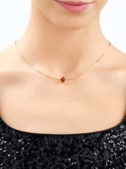 Naszyjnik srebrny z bursztynem - kulka