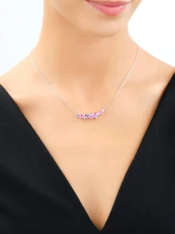 Naszyjnik srebrny z cyrkoniami