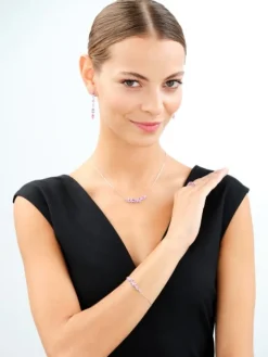 Naszyjnik srebrny z cyrkoniami