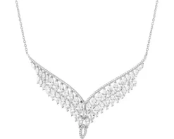 Naszyjnik srebrny z cyrkoniami