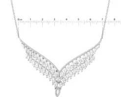 Naszyjnik srebrny z cyrkoniami