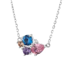 Naszyjnik srebrny z cyrkoniami