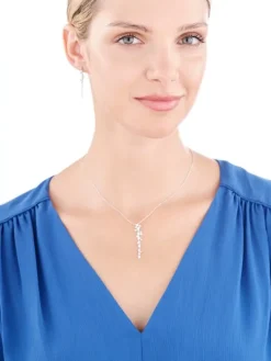 Naszyjnik srebrny z cyrkoniami