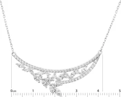 Naszyjnik srebrny z cyrkoniami