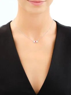 Naszyjnik srebrny z cyrkoniami i emalią - Harry Potter, list z Hogwartu, Warner Bros. Discovery