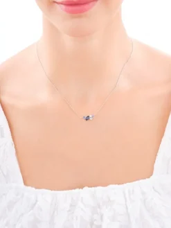 Naszyjnik srebrny z cyrkoniami