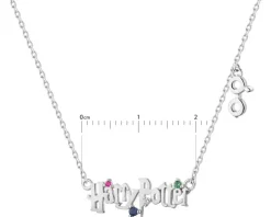 Naszyjnik srebrny z cyrkoniami - Harry Potter, okulary, Warner Bros. Discovery